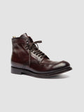 ADMIRAL 014 - Burgundy Leather Lace Up Boots - thumb image 3,side view