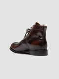 ADMIRAL 014 - Brown Leather Lace Up Boots - thumb image 4,side view