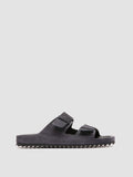 AGORÀ 010 - Navy Suede Slide Sandals - thumb image 1,side view