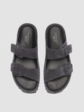 AGORÀ 010 - Navy Suede Slide Sandals - thumb image 2,side view