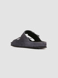 AGORÀ 010 - Navy Suede Slide Sandals - thumb image 4,side view