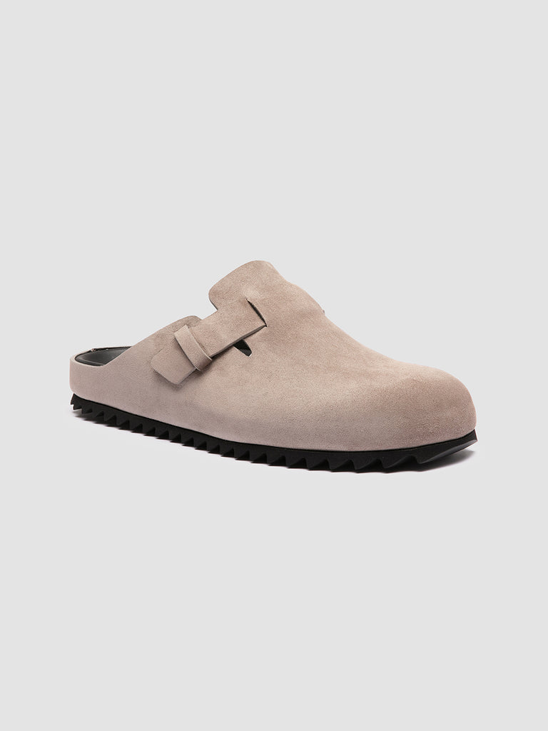 AGORÀ 012 - Grey Suede Mule Sandals