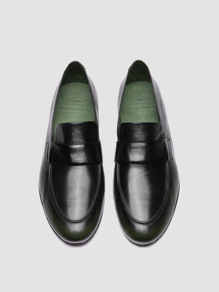 AIRTO DD 001 - Black Leather Penny Loafers