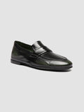 AIRTO DD 001 - Black Leather Penny Loafers - thumb image 3,side view