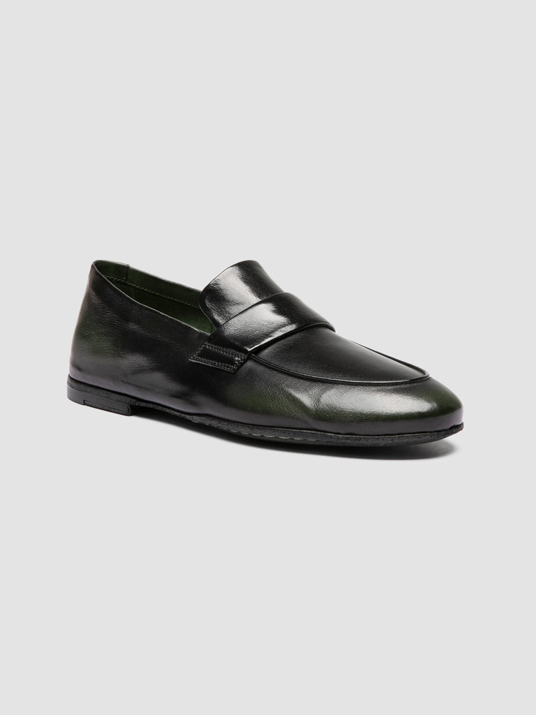 AIRTO DD 001 - Black Leather Penny Loafers