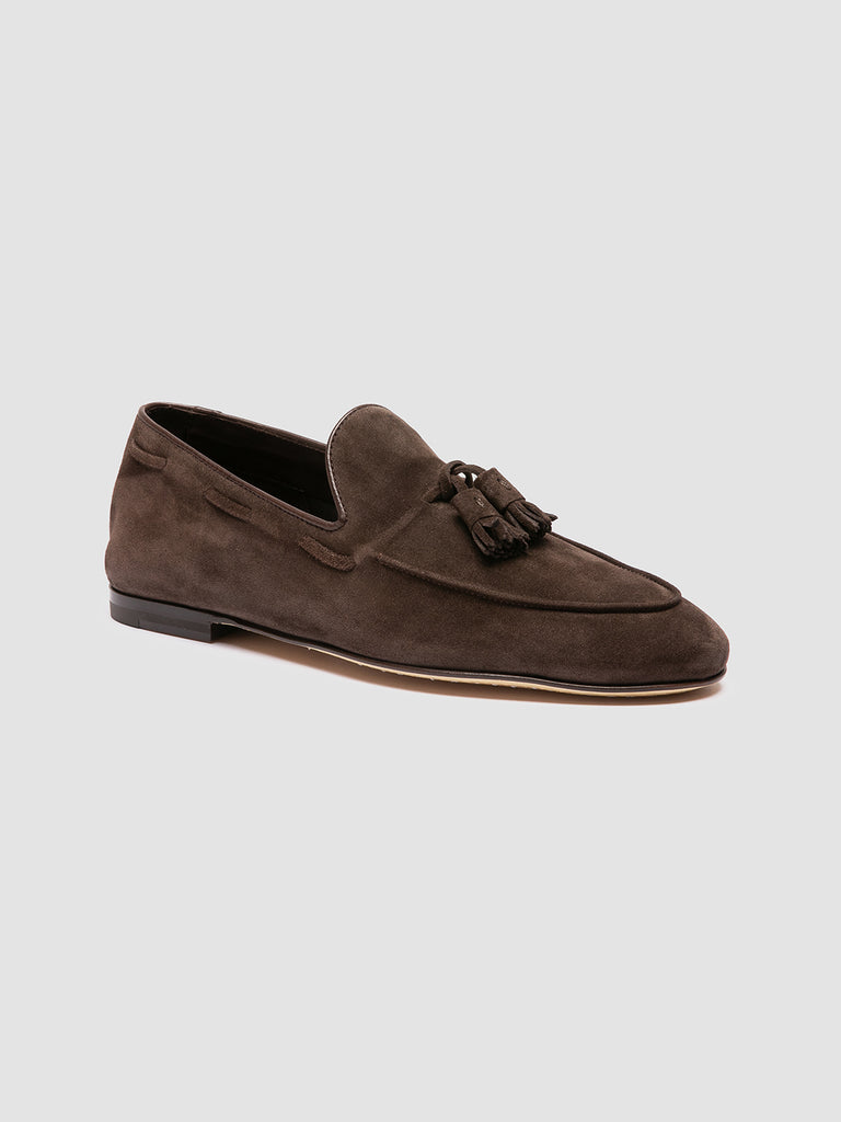 AIRTO 013 - Brown Suede Tassel Loafers