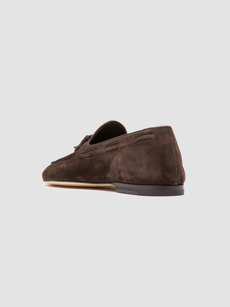 AIRTO 013 - Brown Suede Tassel Loafers