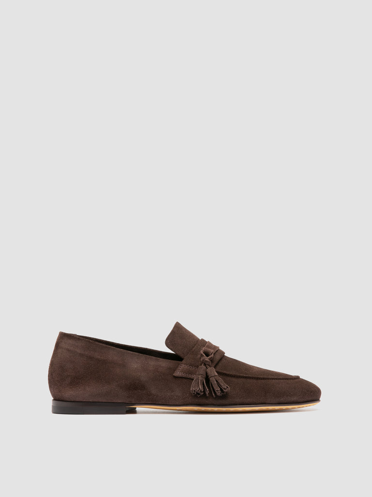 AIRTO 017 - Brown Suede Penny Loafers