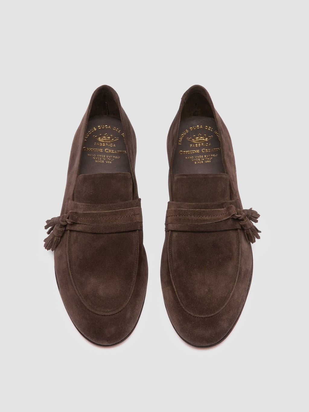 AIRTO 017 - Brown Suede Penny Loafers - image 2,side view