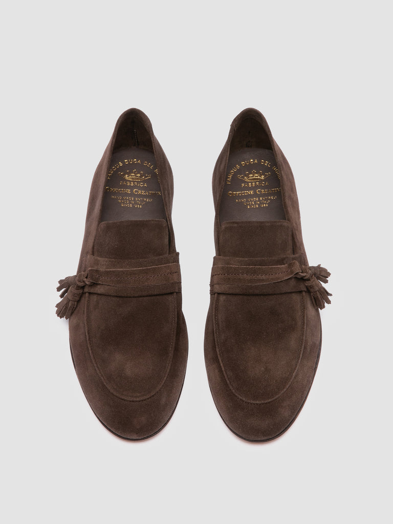 AIRTO 017 - Brown Suede Penny Loafers