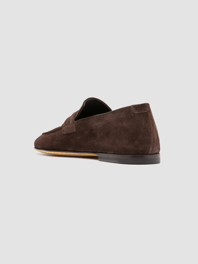 AIRTO 017 - Brown Suede Penny Loafers