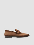 AIRTO RUBBER 001 - Brown Leather Penny Loafers