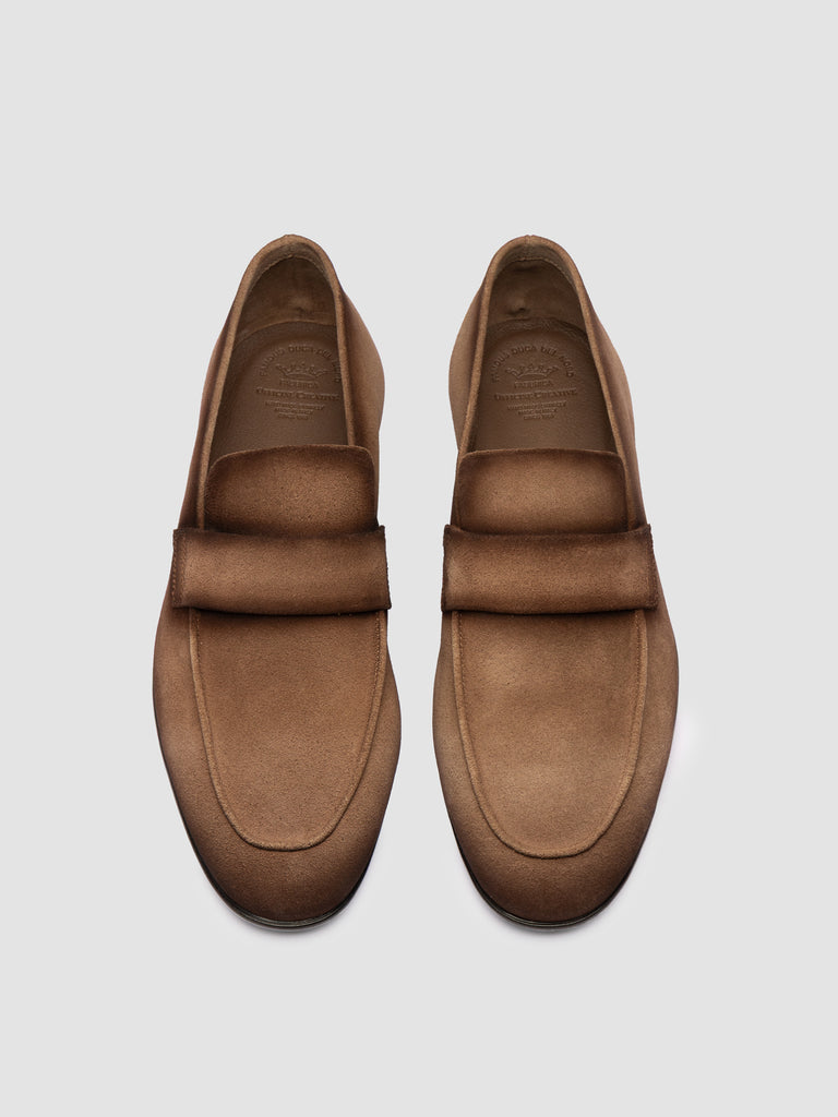 AIRTO RUBBER 001 - Brown Leather Penny Loafers