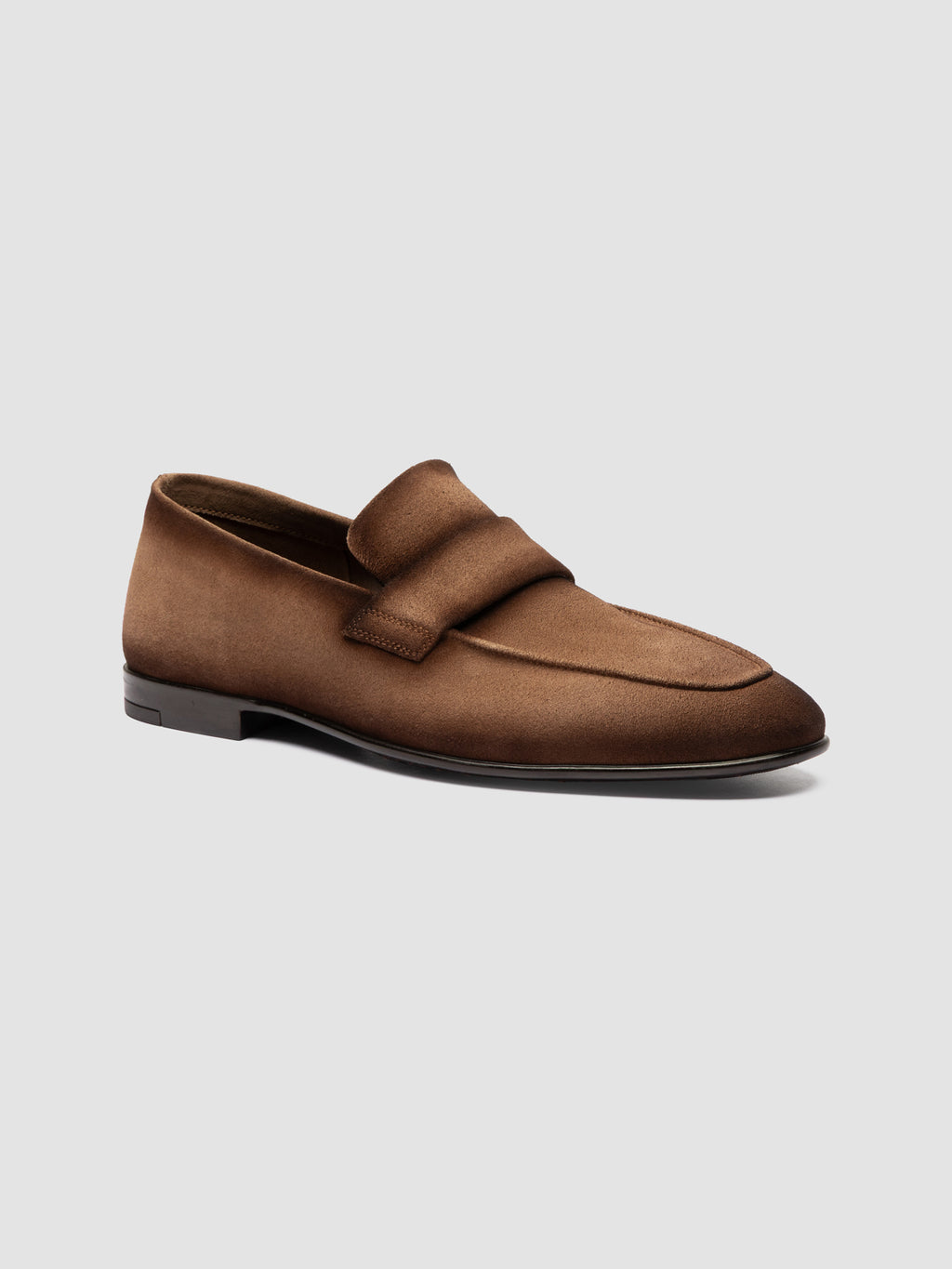 AIRTO RUBBER 001 - Brown Leather Penny Loafers - image 3,side view