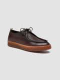 AMBRIE 003 - Braune Derby-Schuhe aus Leder - thumb image 3,side view