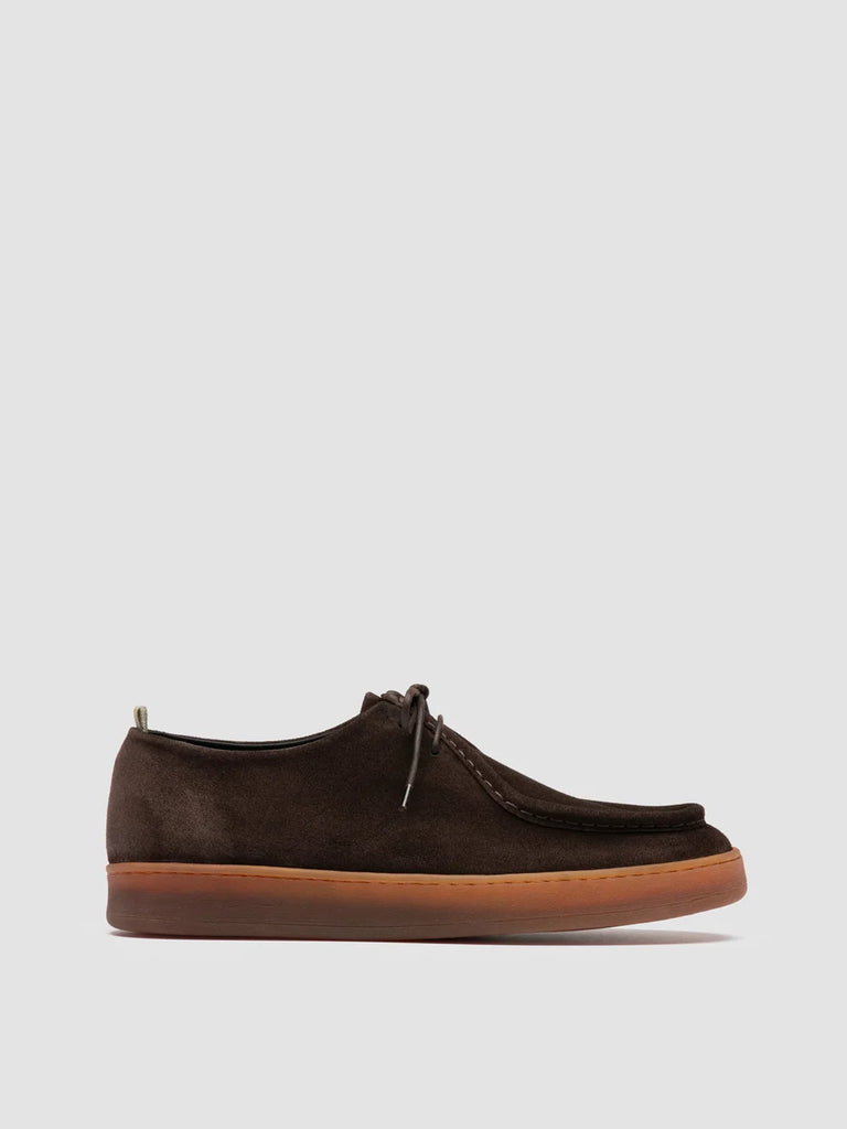 AMBRIE 003 - Braune Derby-Schuhe aus Wildleder