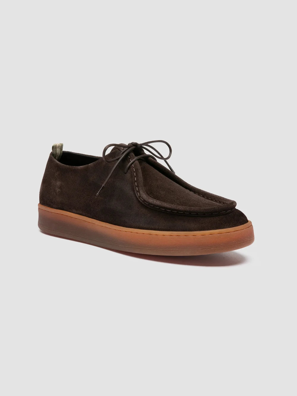 AMBRIE 003 - Braune Derby-Schuhe aus Wildleder - image 3,side view