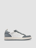 THE ANSWER 001 - Weiße Low-Top-Sneaker aus Leder und Wildleder