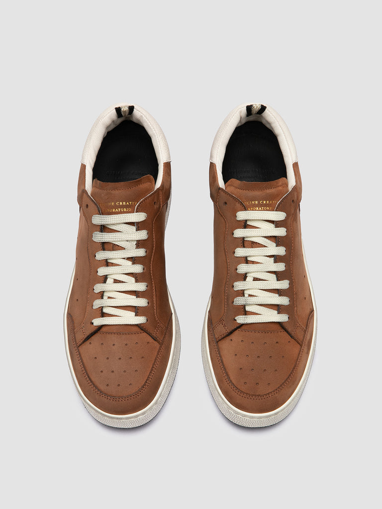 THE ANSWER 002 - Brown Leather and Suede Low Top Sneakers