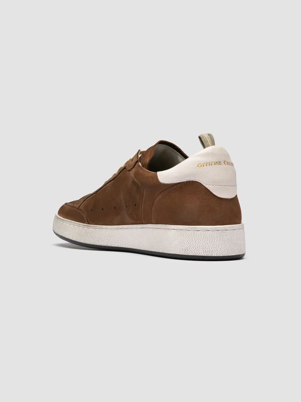 THE ANSWER 002 - Brown Leather and Suede Sneakers - image 4,side view