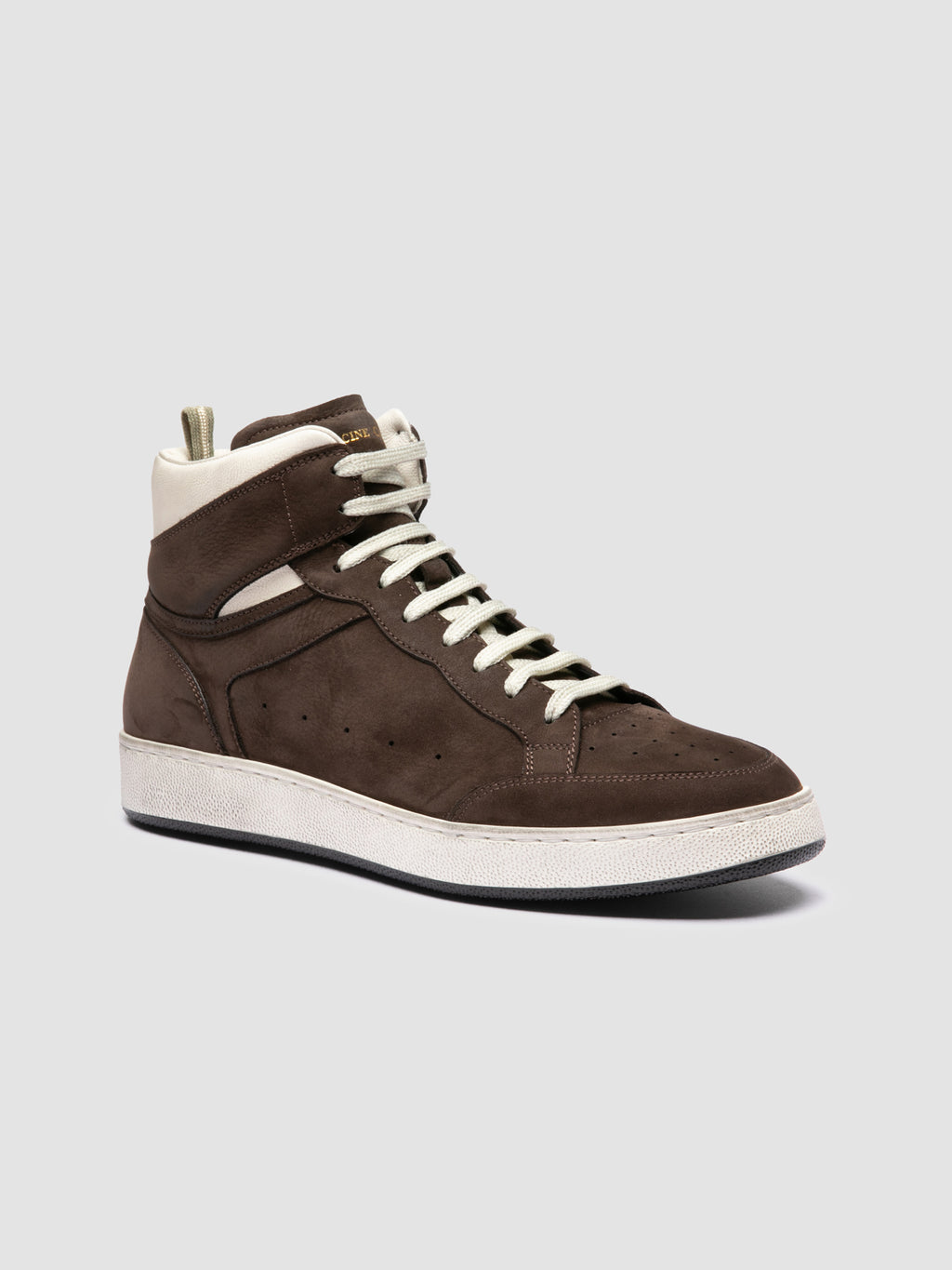 THE ANSWER 004 - Brown Leather and Suede Sneakers - image 3,side view