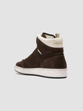 THE ANSWER 004 - Brown Leather and Suede Sneakers - thumb image 4,side view