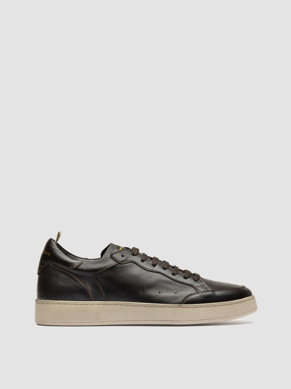 THE ANSWER 005 - Brown Leather Sneakers - image 1,side view