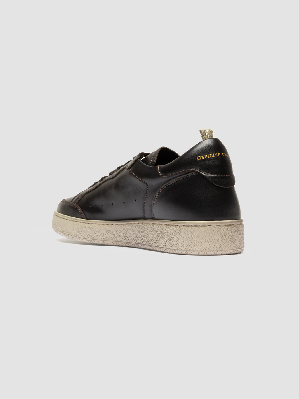 THE ANSWER 005 - Brown Leather Sneakers - image 4,side view