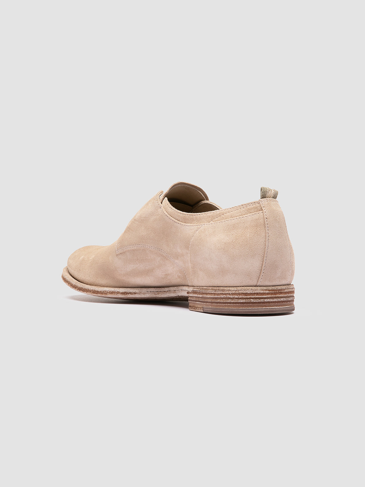 beige color dress shoes Men's Beige Suede Derby Shoes: ARCHIVE 500 – Officine Creative