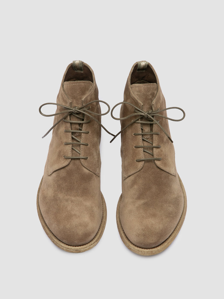 ARCHIVE 513 - Taupefarbene Schnürstiefel aus Wildleder