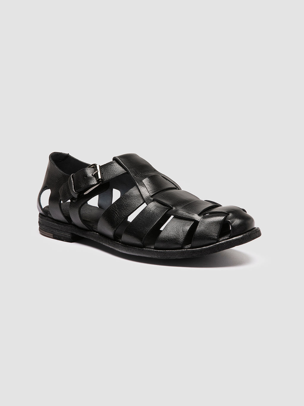 ARCHIVE 521 - Black Leather Sandals