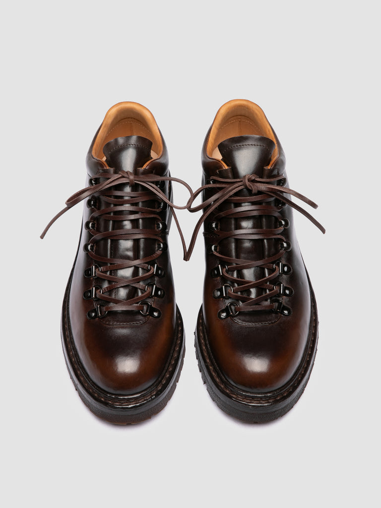 ARTIK FLEXI 002 - Brown Leather Lace Up Boots