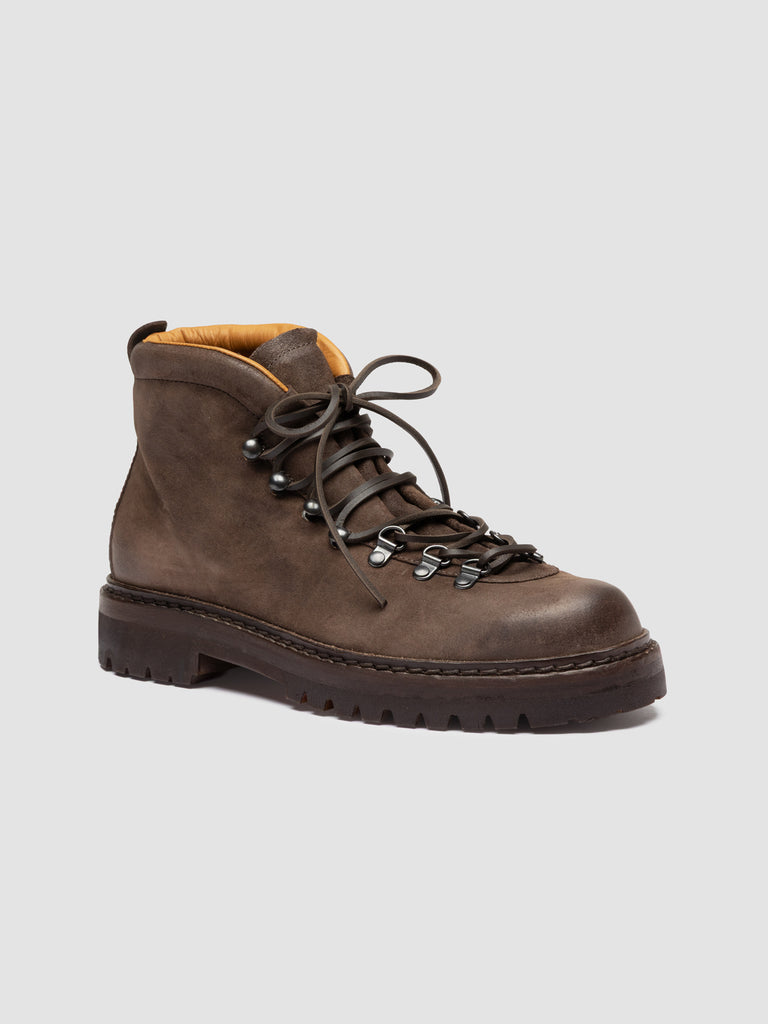 ARTIK FLEXI 002 - Brown Suede Lace Up Boots