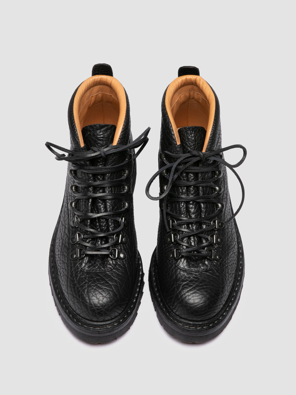 ARTIK FLEXI 002 - Black Leather Lace Up Boots - image 2,side view