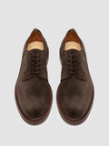 ASTON FLEXI 001 - Braune Derby-Schuhe aus Wildleder - thumb image 2,side view
