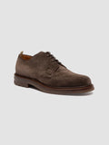 ASTON FLEXI 001 - Braune Derby-Schuhe aus Wildleder - thumb image 3,side view