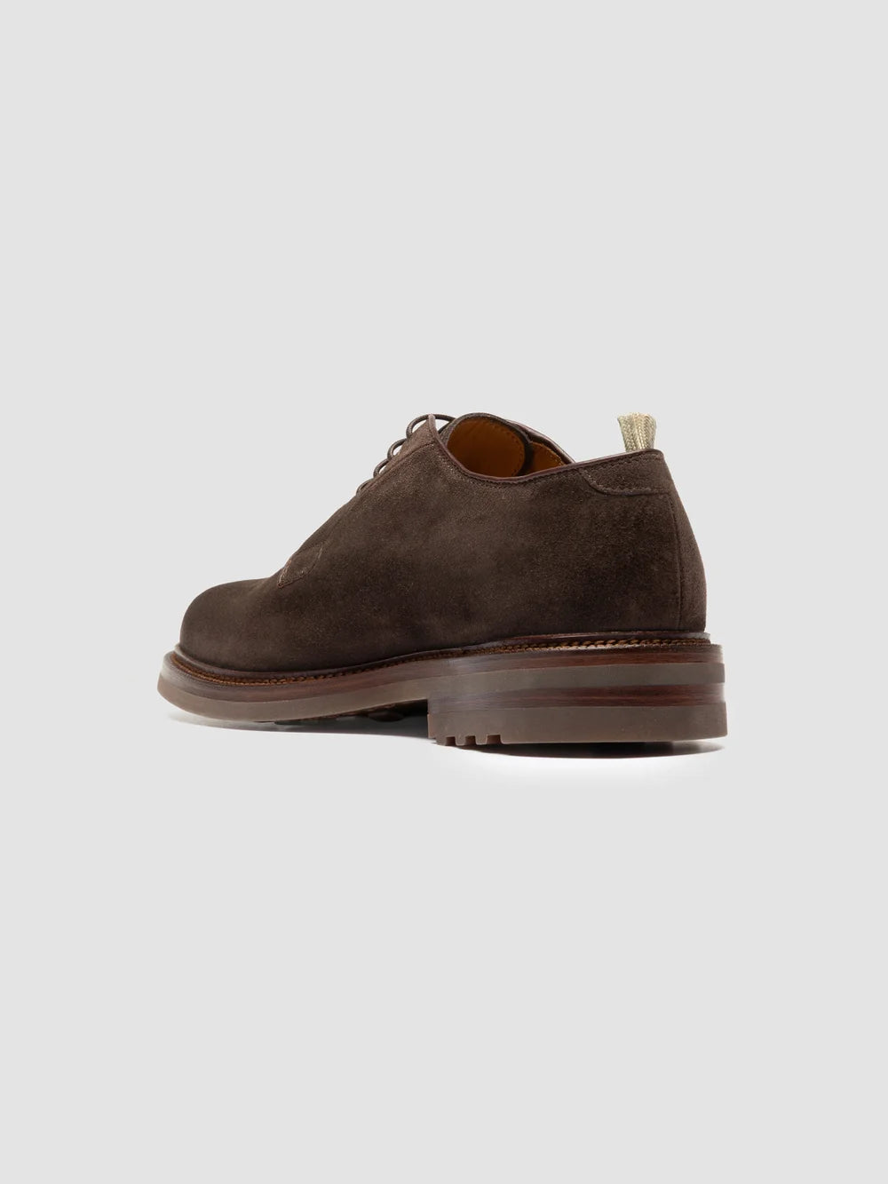 ASTON FLEXI 001 - Braune Derby-Schuhe aus Wildleder - image 4,side view