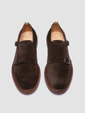 ASTON FLEXI 002 - Brown Suede Monk Shoes - thumb image 2,side view