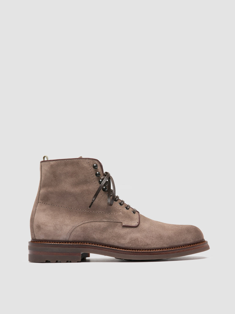 ASTON FLEXI 003 - Taupe Suede Lace Up Boots