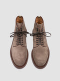 ASTON FLEXI 003 - Taupefarbene Schnürstiefel aus Wildleder - thumb image 2,side view