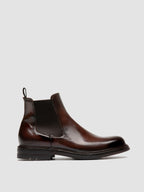 ASTON FLEXI 004 - Braune Chelsea-Stiefel aus Leder