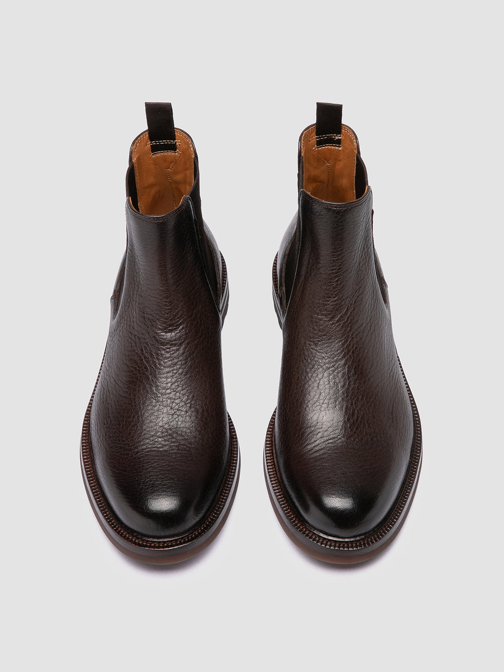 ASTON FLEXI 004 - Brown Leather Chelsea Boots - image 2,side view