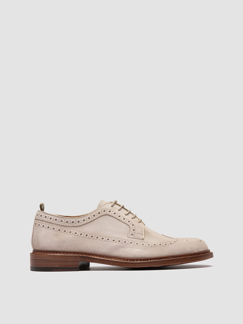 ASTON 003 - beige Derbyschuhe aus Wildleder