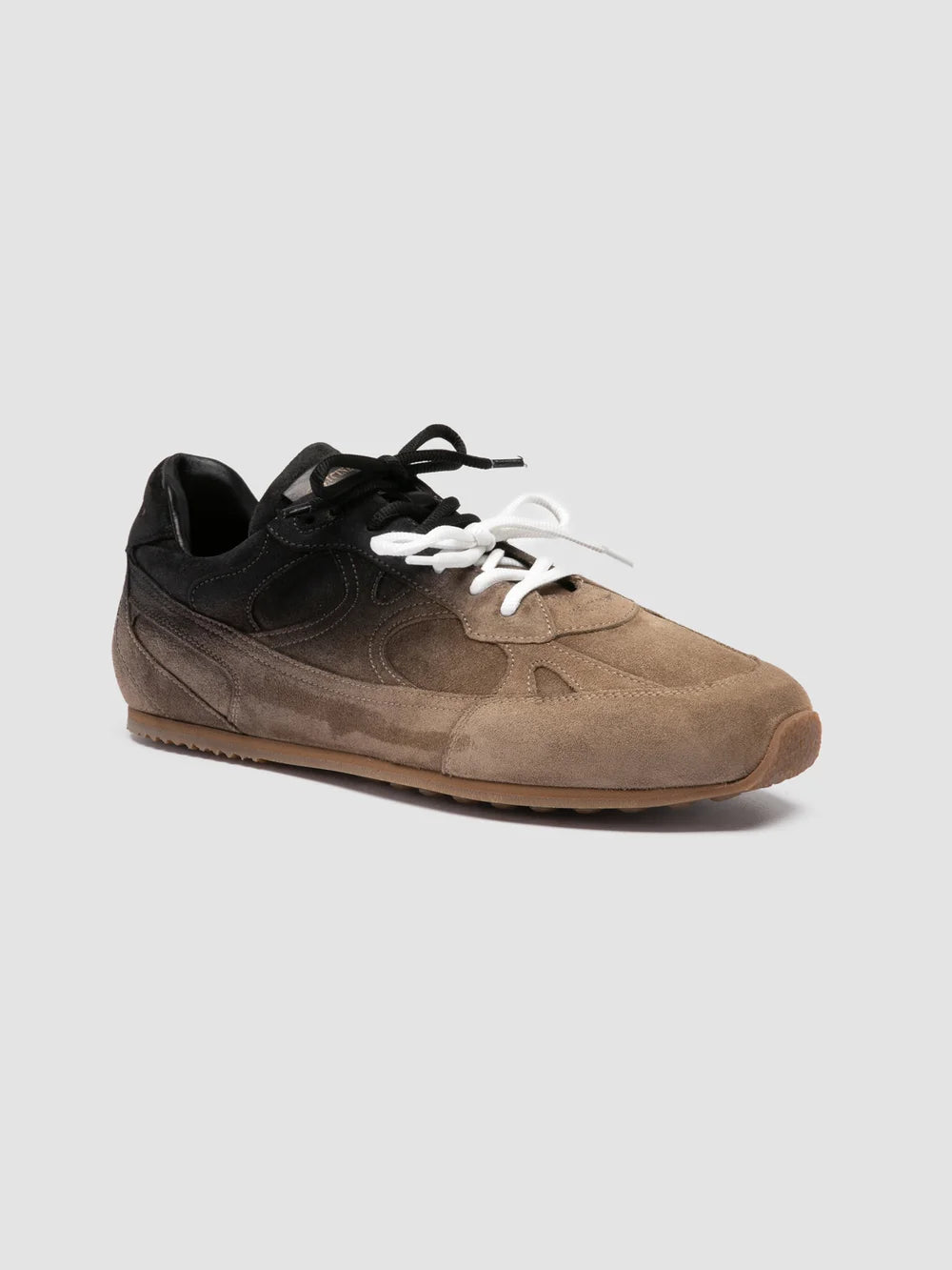 AWAY 004 - Taupe Suede Low-Top Sneakers - image 3,side view