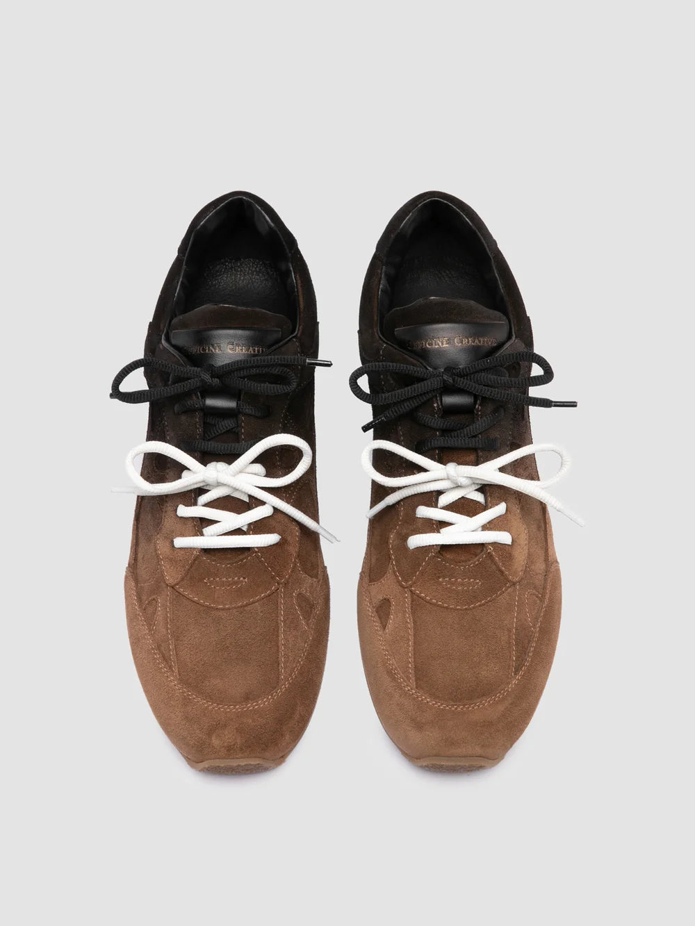 AWAY 004 - Brown Suede Low-Top Sneakers - image 2,side view