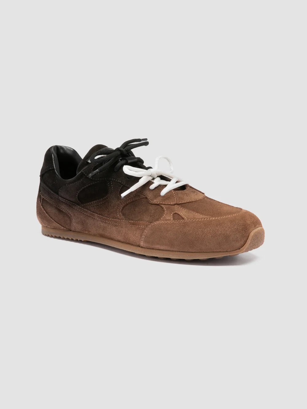 AWAY 004 - Brown Suede Low-Top Sneakers - image 3,side view