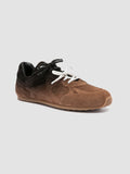 AWAY 004 - Brown Suede Low-Top Sneakers - thumb image 3,side view