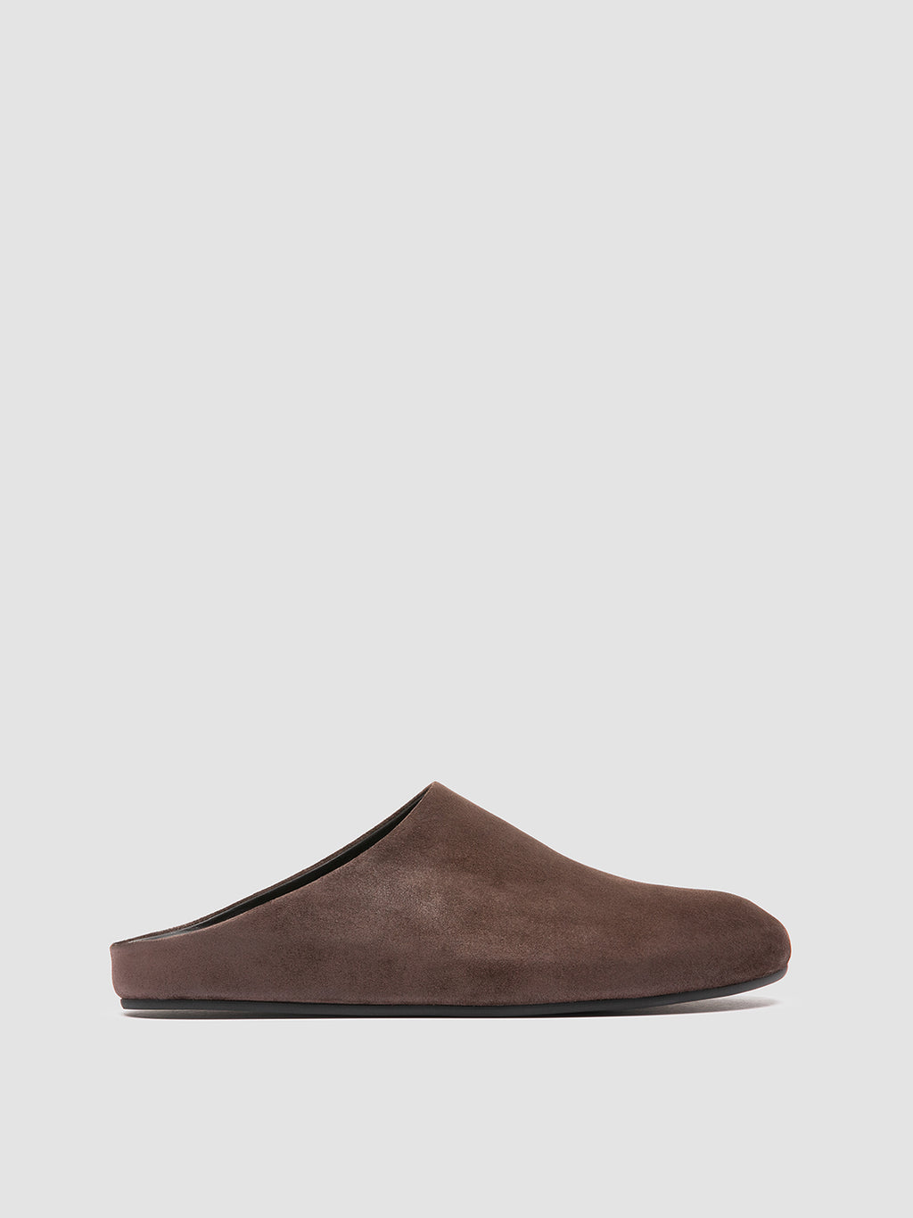 BABOUCHE 001 - Brown Suede Mule Sandals