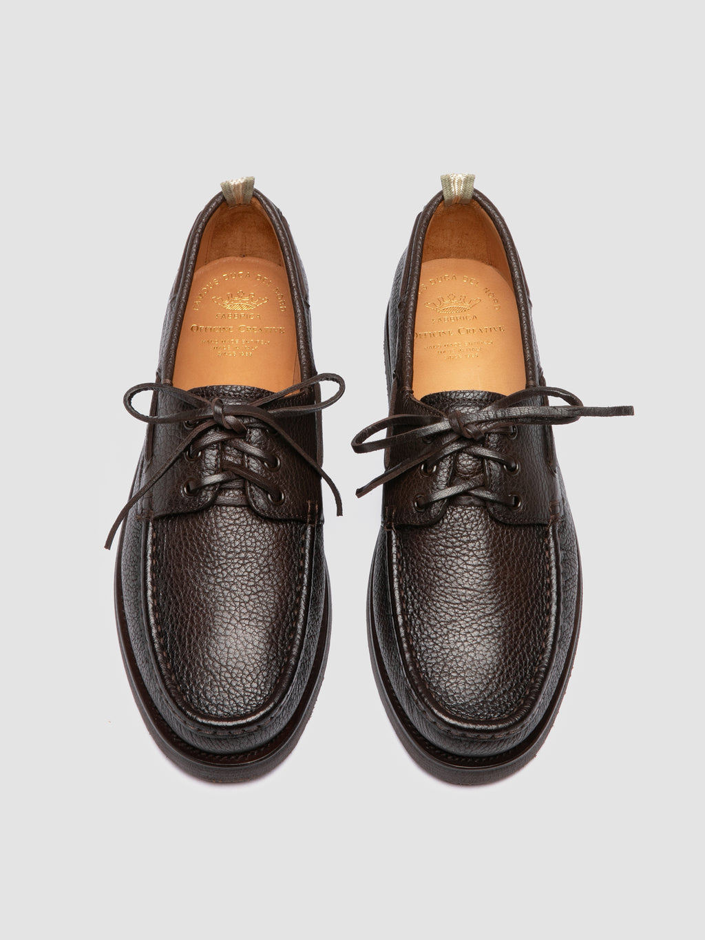 BALFRON FLEXI 003 - Braune Bootsschuhe aus Leder - image 2,side view