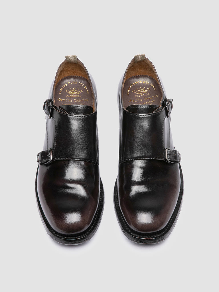 BALANCE 024 - Black Leather Monk Shoes